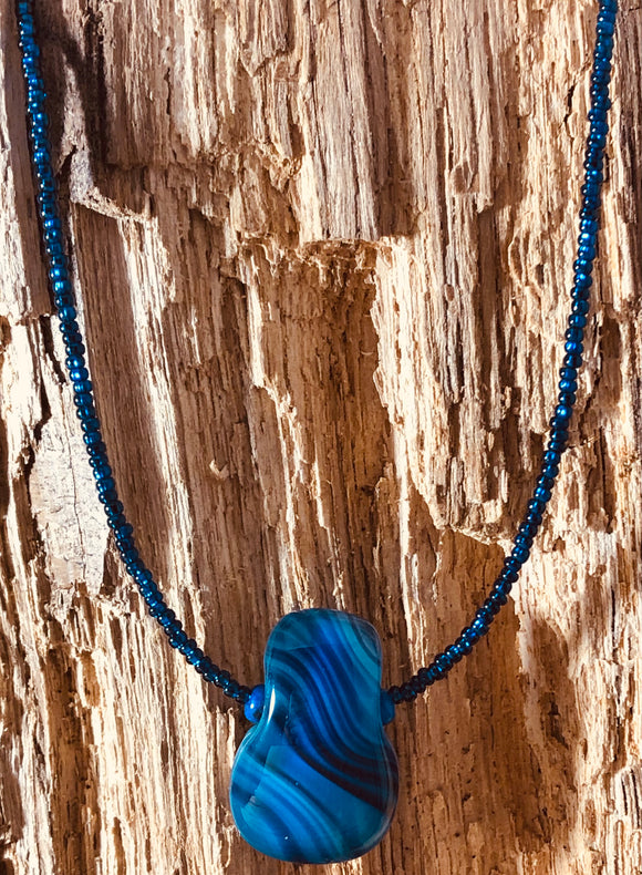 Blue Bayou Collection: Small Drop Pendant Necklace