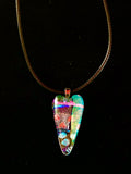 Dichroic Collection: Heart Pendant Necklace