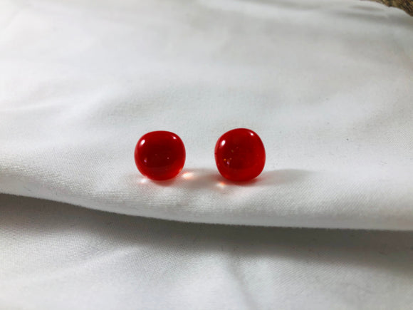 Lady In Red Collection: Post Earrings