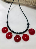 Lady in Red Collection: Multi-Piece Round Necklace