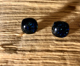Navy Nights Collection: Fused Glass Post Earrings