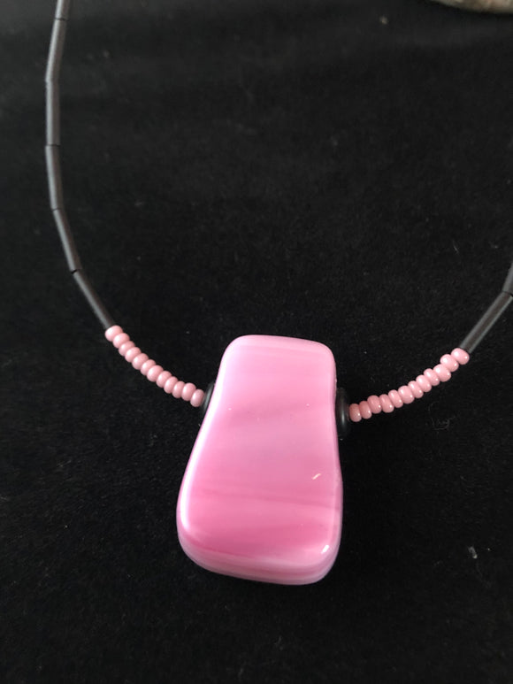 Pretty In Pink Collection: Small Drop Pendant Choker