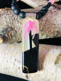 Spring Pink Collection: Rectangle Pendant Necklace